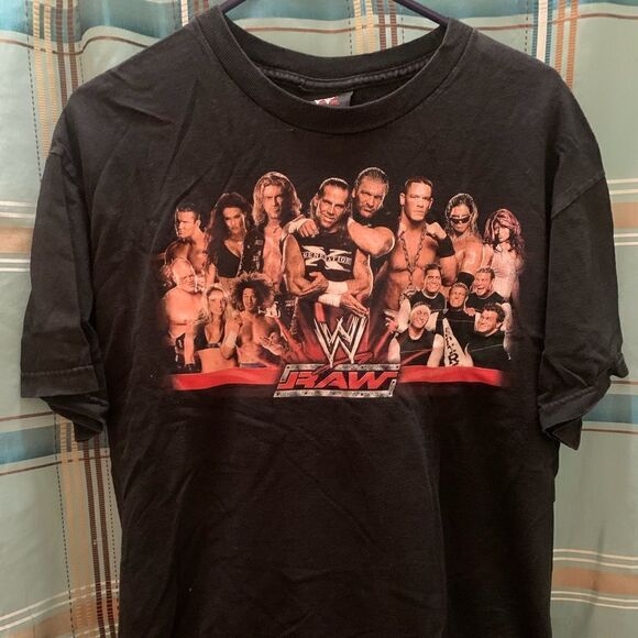 Vintage ruthless aggression era WWE T-shirt RAW size L - Picture 1 of 2